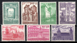 Delcampe - Belgium 1962 Mi 1265-1271 MNH (ZE3 BLG1265-1271) - Monuments