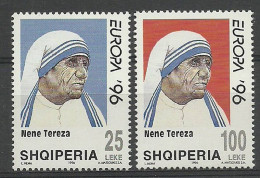 Delcampe - Albania 1996 Mi 2589-2590 MNH (ZE2 ALB2589-2590) - 1996