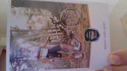 Delcampe - CYCLISME   -WIELRENNEN- CICLISMO :CARTE WOUT VAN AERT CHAMPION DU MONDE - Radsport