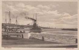 Delcampe - Nederland Den Helder Noord Holland Havenzicht Met Stoomschip Real Photo #SCX605 - Dampfer