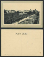 Delcampe - India Old Embossed Postcard New Government Offices Road, Calcutta, Street Scene - Indien