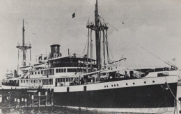 Delcampe - Janssens Passenger Cargo Ship 1935 Postcard Size Real Photo #SDA307 - Dampfer