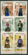 Delcampe - DDR 1966 Volkstrachten Thüringen Mecklenburg Magdeburg 1214/19 Gestempelt - Gebraucht