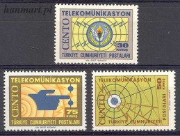Delcampe - Turkey 1965 Mi 1938-1940 MNH (ZE2 TRK1938-1940) - Télécom