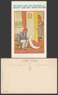 Delcampe - Comic My Bill's Like The Weather It Doesn't Look Like Being Settled Old Postcard - Stripverhalen