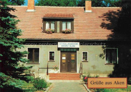Delcampe - Aken Elbe Sachsen-Anhalt Schullandheim Aken-Elbe Eingangsportal Blumenkaesten Fa - Aken