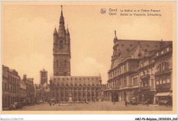 Delcampe - AMJP6-0600-BELGIQUE - GAND - Le Beffroi Et Le Théatre Flamand - Gent