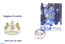 Delcampe - Lesotho 2005 Girl Guides S/s, First Day Cover, Sport - Scouting - Lesotho (1966-...)