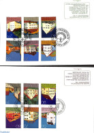 Delcampe - Liechtenstein 1978 Definitives, Architecture 12v, First Day Cover, Art - Architecture - Lettres & Documents