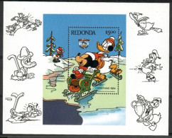 Delcampe - Redonda 1984 Mi Block 25 MNH (ZS2 RDNbl25) - Disney