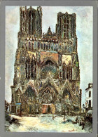 Delcampe - Carte Postale Art - Peinture - Maurice Utrillo - La Cathédrale De Reims - Peinture Architecturale - CPM - Voir Scans Rec - Malerei & Gemälde