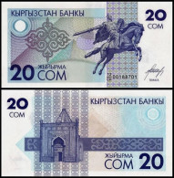 Delcampe - Kyrgyzstan 1993 Banknotes 20 Som   Banknote UNC P-6 - Kirghizistan