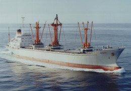Delcampe - BREDA Cargo Ship 1972 Postcard Size Real Photo #SDK496 - Comercio