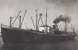 Delcampe - HERMES Cargo Ship Postcard Size Real Photo #SDM448 - Comercio