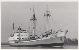 Delcampe - EURABIA MOON Cargo Ship Postcard Size Real Photo #SDM429 - Comercio