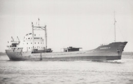Delcampe - SAVBEKA V Cargo Ship 1964 Postcard Size Real Photo #SDM415 - Comercio