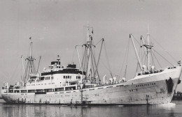 Delcampe - ORANJESTAD Cargo Ship Postcard Size Real Photo #SDM421 - Comercio