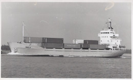 Delcampe - MERCIA Container Ship Postcard Size Real Photo #SDM398 - Comercio