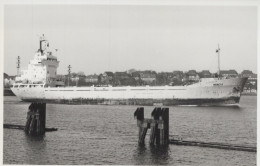 Delcampe - BRAGE Cargo Ship 1970 Postcard Size Real Photo #SDM397 - Comercio