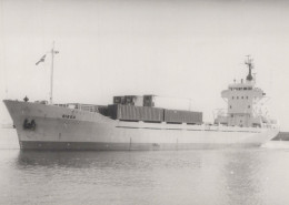 Delcampe - BIRKA Container Ship Postcard Size Real Photo #SDM365 - Comercio
