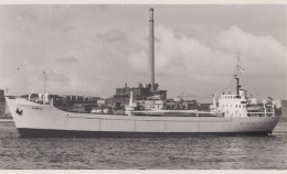 Delcampe - ASK Cargo Ship 1961 Postcard Size Real Photo #SDM367 - Comercio