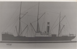 Delcampe - HECLA Cargo Ship Postcard Size Real Photo #SDM349 - Comercio