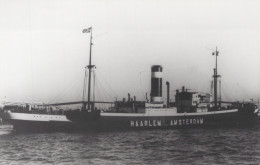 Delcampe - HAARLEM Cargo Ship Amsterdam Postcard Size Real Photo #SDM344 - Comercio