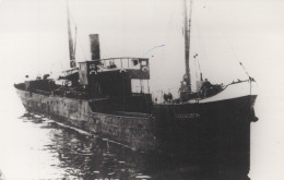 Delcampe - Biesbosch Cargo Ship 1916 Postcard Size Real Photo #SDM330 - Comercio