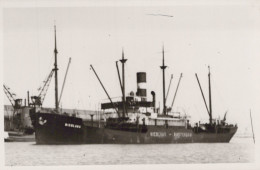 Delcampe - NICOLAAS Cargo Ship AMSTERDAM Postcard Size Real Photo #SDM336 - Comercio