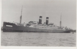 Delcampe - S S MACEDONIA Passenger Ship Amsterdam 1921 Postcard Size Real Photo #SDM327 - Dampfer