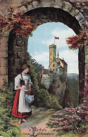 Delcampe - Ansichtskarte Lichtenstein, Mädchen Namens Bärbel Mit Korb Am Schloss Lichtenstein - Lichtensteig