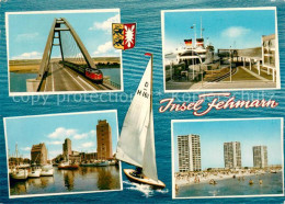 Delcampe - Burg  Fehmarn Fehmarnsundbruecke Faehre Hafen Strand Hochhaeuser Segeln - Fehmarn