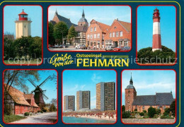 Delcampe - Insel Fehmarn Leuchttuerme Windmuehle Strand Hotels Kirche - Fehmarn
