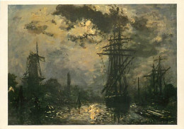 Delcampe - Carte Postale - Art - Peinture - Johann-Barthold Jongking - Les Moulins De Rotterdam - Carte De La Loterie Nationale - B - Malerei & Gemälde