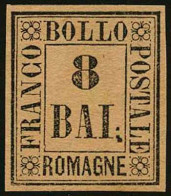 Delcampe - GOVERNO DELLE ROMAGNE - Tipologia: *SG - B.8 Rosa N.8 - Sassone N.8 - M.Raybaudi - P.V. 
Qualità: "A" - 62126FOG - Romagna