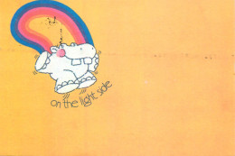 Delcampe - HUMOUR - UK - On The Light Side, Cartoon Hippo And Rainbow - Humor