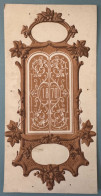 Delcampe - Carte Menu Ancienne 1870 Gaufrée Décor Lierre Chromolithographie XIXe - Menus