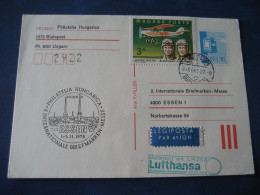 Delcampe - Ungarn 1978- Beleg 2. Int. Briefmarken-Messe Essen, Gelaufen 1978 Von Budapest Nach Essen - Briefe U. Dokumente