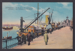Delcampe - Vintage Postcard Belgium Antwerp Terraces Promenade - Antwerpen