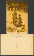 Delcampe - F.M.S. Malay Girls, Federated Malay States Children Costumes Old Postcard No. 15 - Malaysia
