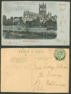 Delcampe - Hold To The Light, Worcester Cathedral S.W. South West, Worcs. 1905 Old Postcard - Controluce