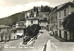Delcampe - Eb353 Cartolina Rocca Sinibalda Largo Chiesa Nuova Provincia Di Rieti - Rieti