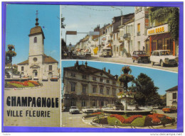 Delcampe - Carte Postale 39. Champagnole  La Coop 4L Renault Citroën  Trés Beau Plan - Champagnole
