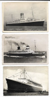 Delcampe - PAQUEBOTS FRANCE Chantiers Saint NAZAIRE + LIBERTE Le HAVRE + PASTEUR 1948 Compagnie SUD Loire ATLANTIQUE Bateaux LOT 3 - Dampfer