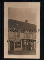 Delcampe - CHAMPAGNEY - RARE CARTE PHOTO Devanture Succursale épicerie - Haute Saone 70 - Champagney