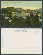 Delcampe - India Old Colour Postcard Military Barracks & Square Kasauli From East, Panorama - Indien