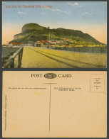 Delcampe - Gibraltar Old Colour Postcard Rock From The Commercial Mole, Railroads On Bridge - Gibraltar