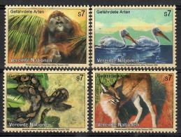 Delcampe - UNO Vienna 1999 Mi 287-290 MNH (ZE1 UNV287-290) - Pélicans