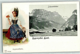 Delcampe - 9057 Weissbad Prägedruck Tracht Appenzellerin Appenzeller Land Schwendet... - 13915013 - Weissbad 