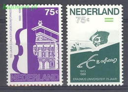 Delcampe - Netherlands 1988 Mi 1351-1352 MNH (ZE3 NTH1351-1352) - Monuments